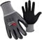 QEAR SAFETY Lot de 3 paires de gants de travail en micro mousse de nitrile pour usage général, Medium/8, gris, 2000