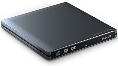 techPulse120 tragbares USB 3.0 DVD und CD Brenner M-Disc Laufwerk Ultra Slim Alu Grau Superdrive Portable extern für Computer PC Notebook Ultrabook Netbook Windows MacOS Apple iMAC MacBook Pro Air