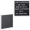 Relaxdays 2 x Letterboard, 145 Buchstaben, Zahlen, Sonderzeichen, 30x30 cm, Buchstabentafel zum Stecken, Kunststoff, weiß