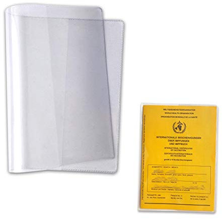 Impfpass Hülle EXTRA STABIL - Heftform Schutzhülle für den neuen Impfpass internationale Impfbescheinigung Impfausweis für Kinder und Erwachsene (93 mm x 130 mm) MADE IN GERMANY - DIN EN 71-3