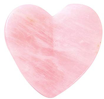 Rosenquarz Gua Sha Board Naturstein Gesichtsmassage Kratzen Gesundheitswesen Massage Werkzeuge,Rosa,Dreidimensionales Herz