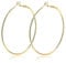 AURSTORE Ohrringe, Creolen, für Damen, aus Edelstahl, groß, modisch, Schmuck, Geschenke für Frauen, 40mm, Gold, Edelstahl, Kein edelstein