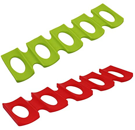 2PCS Silicone Fridge Can Storage, Wine Bottle Display Stacking Mat Can Easy Stacker Millk Bottle Holder Water Beer Fridge Can Storage Rack