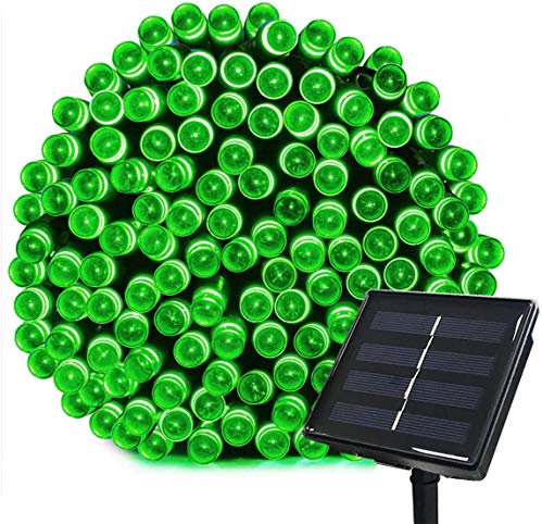 Tuokay, Solar Lichterkette Außen, 22m 200 LED 8 Modi, Wasserdicht LED Außenlichterkette, Dekorative Beleuchtung für Garten Balkon Pavillon Terrasse Rasen Hof Zaun Deko (Grün)