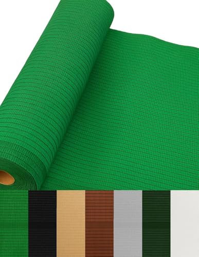 Jardin202 - Malla de ocultación 110gr/m² | Sombra y privacidad en tu jardín | Premium | Ideal para Vallas y barandillas | 1,50 x 10 Metros (Verde)