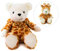 Habibi Premium Wärmekissen/Stofftier f. Kinder u. Erwachsene - 1843 Giraffen-Bär m. Kapuze, herausnehmbare Hirsefüllung, Wärmekuscheltier zum Erwärmen i.d. Mikrowelle/Backofen