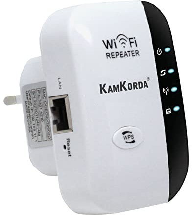 WiFi Range Extender, Signal Booster, Internet Booster, Repeater with Ethernet Port, Wireless Access Point, Mesh Extender, Plug In Booster for Home
