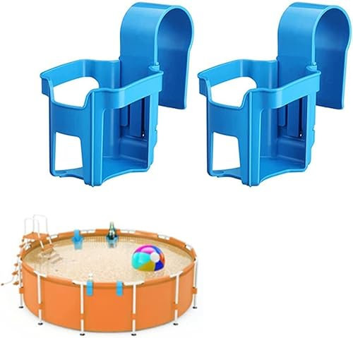 Lot de 2 porte-gobelets en plastique pour piscine, bière, piscine, jacuzzi