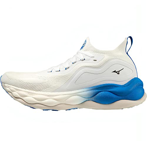 Mizuno Wave Neo Ultra, Herren-Laufschuhe, Undyed White/Black/PeaceBlue, 44 EU, Undyed White Black Peaceblue, 44 EU