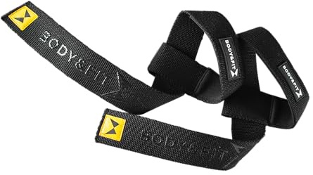Body & Fit Lifting Straps - Wristwraps - Gewichtheberbänder - 115 x 13,5 cm - Schwarz