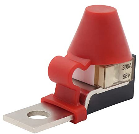 Autobatterie Sicherungshalter Terminal Sicherungsblock Kit mit Schutzkappe 300A Sicherungshalter Batterie-Sicherungsklemmen Wasserdichter Stud Single Terminal Sicherungsblock Anschluss Sicherungsblock