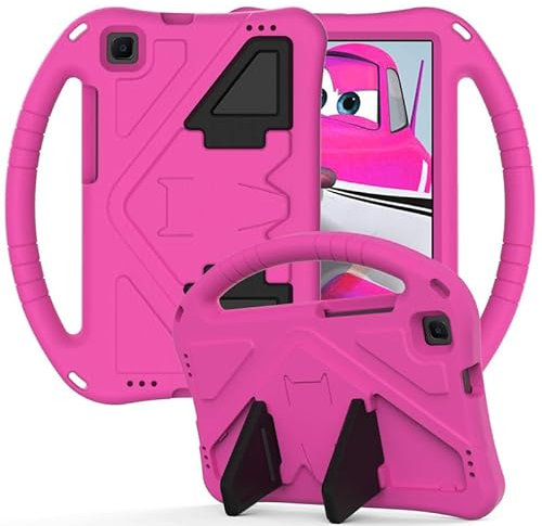 Funda infantil para Huawei M3 Lite de 8.0 pulgadas, compatible con Huawei MediaPad M3 Lite, funda con soporte de asa, apta para niños, espuma EVA duradera, ligera, a prueba de golpes, color rosa