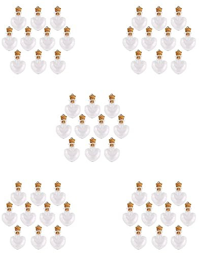 Speesy 50 Uds. de cristal botella de cristal Ampollas colgantes botella en forma de