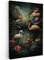MuchoWow© Leinwand Bilder 40x60 cm Wanddeko Wohnzimmer Aesthetic Room Decor Deko Zimmer Wandbilder Modern Fotogeschenke Flamingo - Blumen - Dschungel - Vögel - Natur