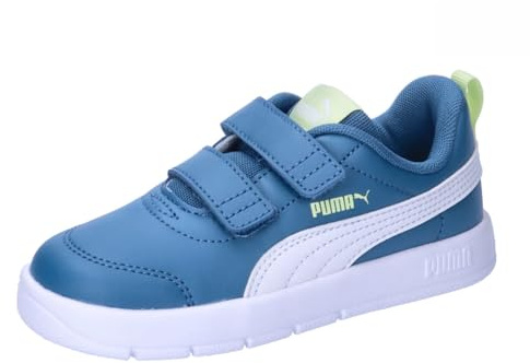 Puma Unisex Kids COURTFLEX V3 V INF Sneaker, Blue Horizon-Puma White, 20 EU