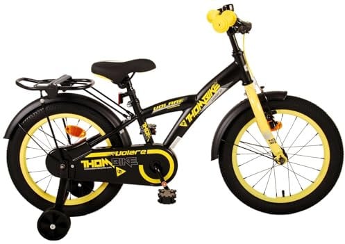 Volare Thombike Kinderfahrrad - Jungen - 16 Zoll - Schwarz Gelb