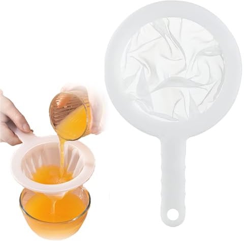 Kitchen Sieve Plastic Sieve - Ultra-Fine 400 Mesh Plastic Tea Strainer Food Filter for Kitchen Coffee Tea Juice Jam Yogurt Milk