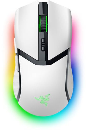 Razer Cobra Pro - kabellose Gaming-Maus mit RGB - Optischer Focus Pro Sensor mit 30K DPI (10 Anpassbare Tasten, HyperSpeed Wireless Polling 8K Hz, Bluetooth, Chroma-Beleuchtung mit 11 Zonen) Weiß