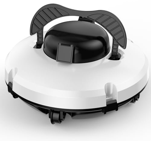 (2024 Upgraded) Robotic Pool Cleaner, Cordless Robotic Pool Vacuum for Above Ground Pool, 120 Mins Runtime Auto-Parking, Automatic Robot Pool Vacuum for In Ground Flat Pools up to 1000 Sq.Ft (Green)