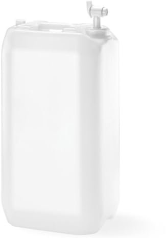 Tradineur - Bidón/Barril con Grifo dispensador de líquido - Capacidad de 30 Litros - Fabricado en PVC - Apto para uso Alimentario - 52 x 37 x 23,5 cm