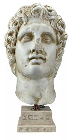 Generic Große Skulptur Alexander der große mazedonische König Büste Hartputz Statue Skulptur Beige