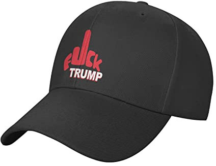 SMAZDFXX Classics Baseball Cap Fuck Trump Caps Einstellbar für Frauen Männer Schwarz