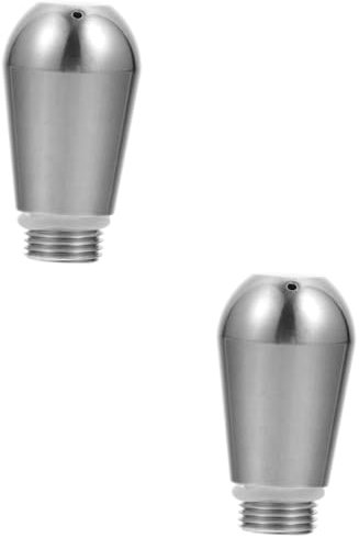 TOPBATHY 2 Stk Dampfdüse wiederverwendbarer kaffeemaschinenauslauf Kaffeemaschine aus Edelstahl kaffeevollautomat zubehör kaffeezubehör kaffeepadmaschine Kaffeemaschinenausläufe Silver