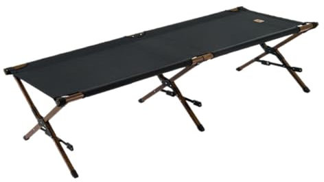 MLYYX Cama PortáTil Cama Plegable Individual, Cama Plegable De Aleación De Aluminio, Almacenamiento Portátil, Cama Plegable, Camping, Cama Plegable Ligera Cama PortáTil Plegable(Black)