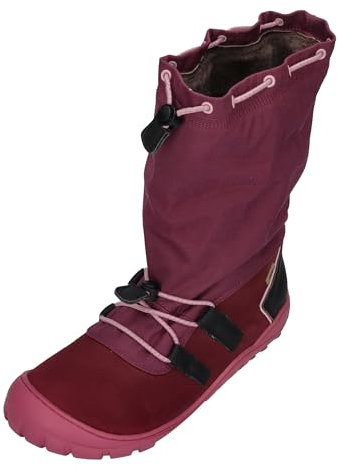KOEL Barefoot Kinderstiefel - RANA WP LEX - bordo, Größe:24 EU