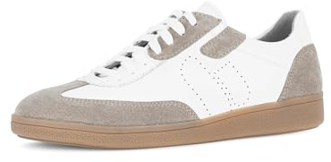 Pius Gabor Herren Sneaker Low,Halbschuhe,recyceltes Futter,Wechselfußbett,Laufschuhe,schnürschuhe,schnürer,beige/White,49.5 EU / 14 UK