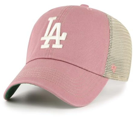 47 Los Angeles Dodgers MLB Clean Up Trawler Rosa Verstellbare Trucker Cap One-Size