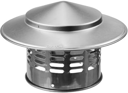Chapeau CheminéE, Protection De Conduit En Acier Inoxydable, Protection Contre La Pluie Et La Neige Chapeau De Ventilation Hotte, éGalement à L'éPreuve Des Oiseaux Et Des Souris(300mm (11.81 in))