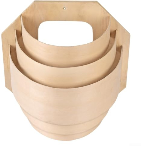 Sauna Lampshade, Unit Heat‑Resistant Plywood Thin Translucent Shade For Relaxing Light, Easy Mount, Lampshade For Sauna Rooms