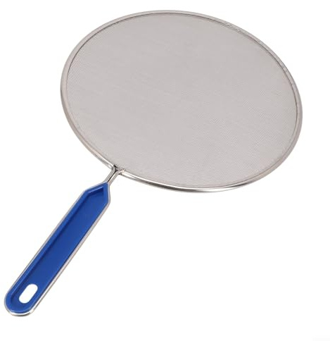 Stainless Steel Pan Screen Designed to Block Flying Oil Droplets While Allowing Natural Vapor Flow for Even Cooking Outcomes (33CM)