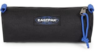 EASTPAK Benchmark Federmäppchen für 1 Person — kompakte Schreibwarentasche mit Reißverschluss und großem Hauptfach, 6 x 20.5 x 7.5 cm — Kontrast, Schwarz, Blau