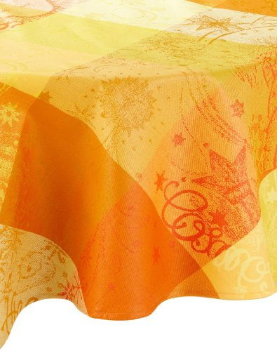 Garnier-Thiebaut 8535 Beschichtete Tischdecke Mille Couleurs Soleil rund D 175