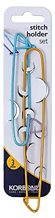 Korbond 3-Piece Stitch Holder Set, Multi-Colour