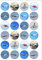 24 Precut Aeroplane Plane Jet Air Travel Themed Edible Wafer Paper Cake Toppers Decorations - 8 different planes