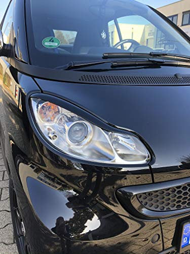 Scheinwerferblenden Böser Blick schwarz smart fortwo 451
