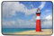 Use7 Fußmatte Ocean Beach Leuchtturm Vogel Indoor Outdoor Eingang Fußmatte Bad 60 x 40 cm