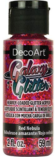 Deco Art DecoArt Galaxy Glitter, Red, 59ml