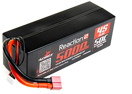 Dynamit e 14.8V 5000mAh 4S 50C Response 2.0 Hardcase LiPo Battery: Deans, DYNB5045HD