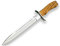 joker Coltello da caccia Chamoís CO31, con mango olivo e lama da 25,5 cm, fodero in pelle marrone, peso 300 grammi, traversa in acciaio inox, per la pesca, la caccia, l'escursionismo, il campeggio