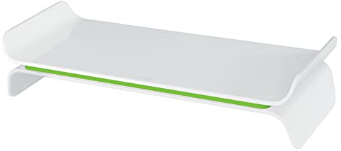 Leitz Ergo WOW verstellbarer Monitorständer, Zwei Höheneinstellungen, Grün/Weiß, 65040054