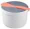 chlius Olla Arrocera De Microondas, 2 L Cocedor de Arroz Y Grano para Microondas con Colador, Tapa Y Cuchara de Arroz, Plástico Libre de BPA, Resistente Al Calor -20 ? A 120 ?, para Cocinar En Casa