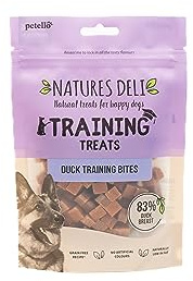 Natures Deli Duck Training Bites Dog Treats, Grain Free Low Fat Tasty Bite-size Treats for Dogs, 100 g (Pack of 1) | Grain Free & Gluten Free, Protein-Rich, Bite-Size, Slow Roasted, For Training & Rewarding