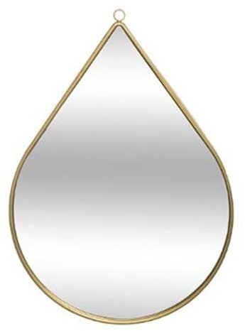Paris Prix Atmosphera Créateur d'intérieur - Miroir Mural en Métal Goutte 29cm Or