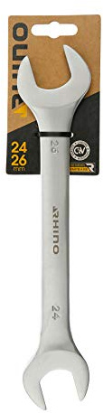 RHINO 24x26mm Diameter Spanner Spanner Flat Wrench Fork Clamping Wrench Made of Steel (Chrome Vanadium)