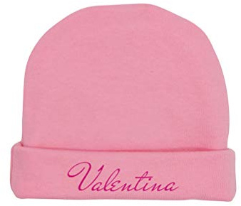 Fashion Graphic Cappellino Cappello Neonato Neonata Caldo Cotone Made in Italy Personalizzato con Nome