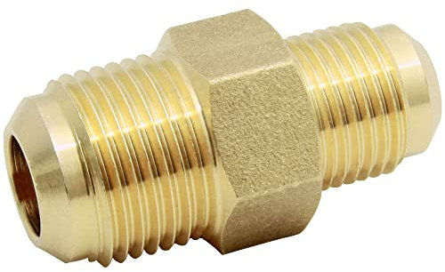 Reduziernippel Verbinder Messing M1/2 Zoll SAE auf M3/8 Zoll SAE Kältemittelleitung Klimaanlage